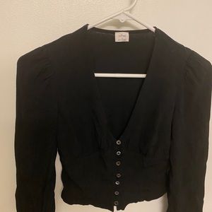 Aritzia Wilfred Blouse XS black